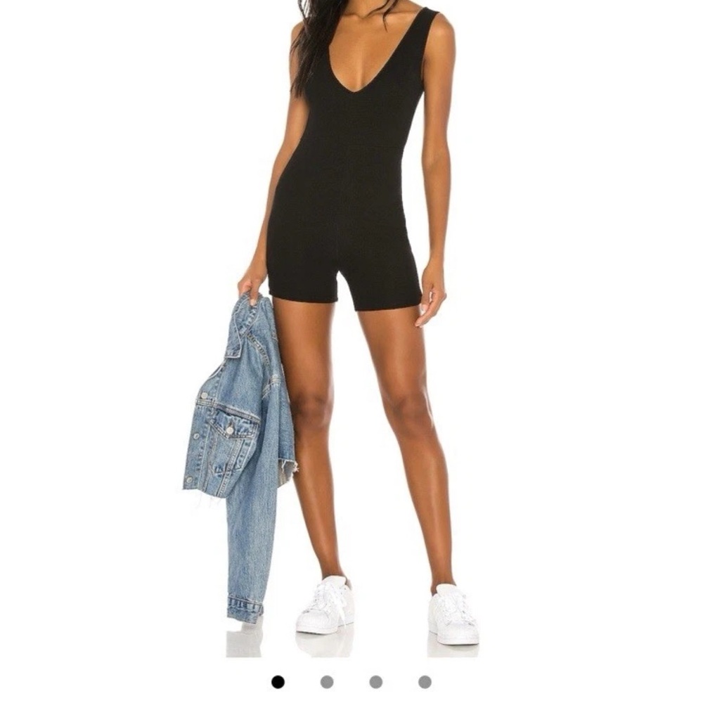 Lovers +  Friends Tommie Romper In Black Revolve XL